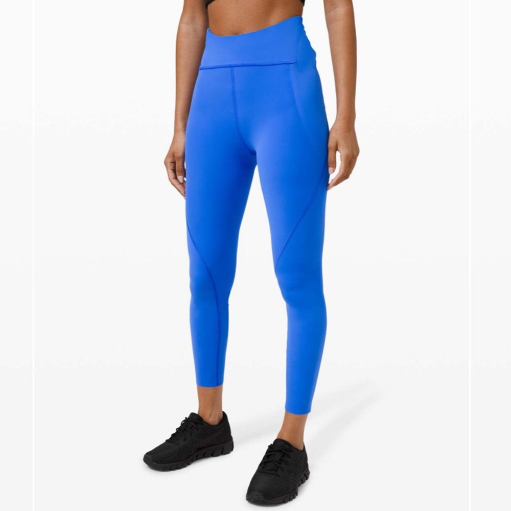 Lululemon Free to Speed Tight 25” Wild Bluebell Size 6 EUC